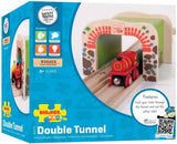 Bigjigs houten rails - dubbelspoor tunnel