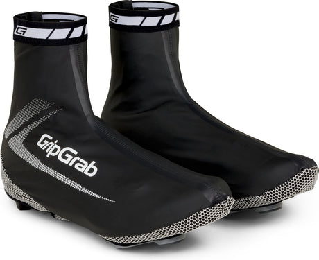 Gripgrab - raceaqua waterdichte race fiets overschoenen aero wielren regen fietsoverschoenen - zwart - unisex - maat s (38 39)