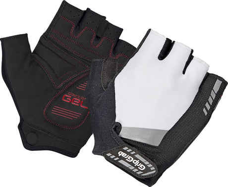 Gripgrab - supergel padded korte vinger zomer fietshandschoenen wielrenhandschoenen met padding - wit - unisex - maat xxl