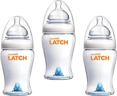 Munchkin babyfles - 3-pack latch bottle - baby fles 240ml - anti-colic babyflesje
