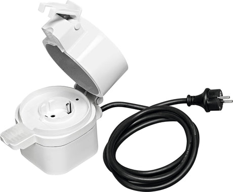 Ledvance smart+ zigbee outdoor slimme stopcontact voor eu plugs en stekkers.