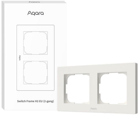 Aqara switch frame h2 eu 2-gang (white)