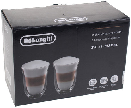 De'longhi delonghi kopjes dubbele thermowant set van 2 latte macchiato glazen 5513214611