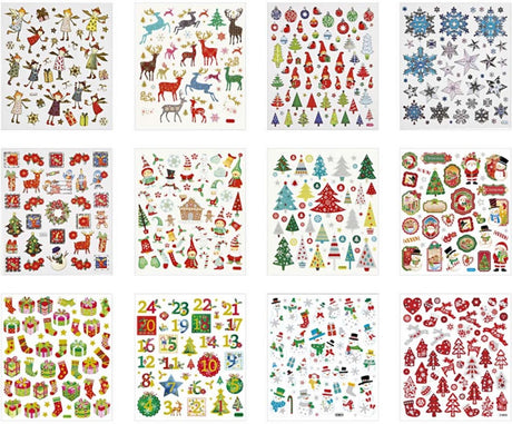 Creativ company stickerpakket kerst, 12vel
