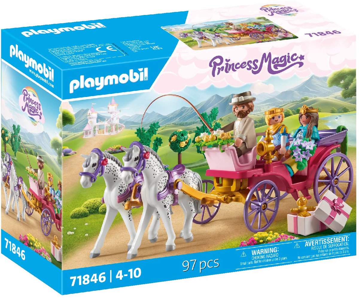Playmobil princess magic koetsrit met prins en prinses 71846