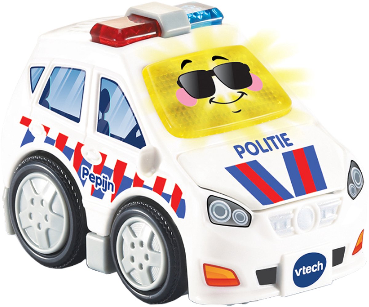 Vtech toet toet auto’s pepijn politie - interactief speelgoed - met licht en geluidseffecten - wit - cadeau - 1 tot 5 jaar