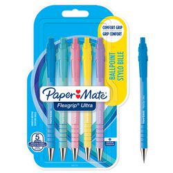Balpen papermate flexgrip ultra 1 mm blauw
