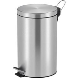 V-part - pedaalemmer 12 liter - stainless steel plastic - mat rvs - prullenbak