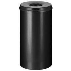 V-part - vlamdovende papierbak 50 ltr - steel - zwart