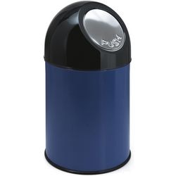 Push prullenbak v-part 31023431 staal blauw