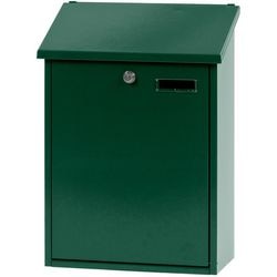V-part - wandbrievenbus sebastian - galvanized steel powder coated - groen - brievenbus