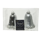 Decoris kersthangerset klokje set a 2 stuks zilv