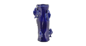 Vase ceramic 21x21x39.5cm blue