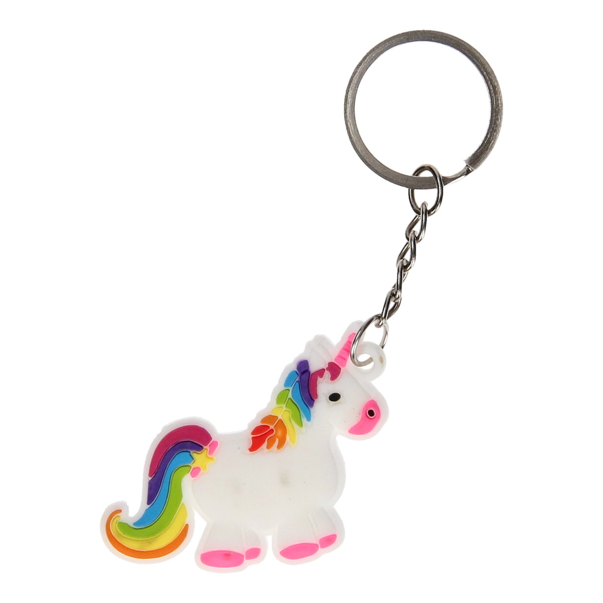 Duckiez sleutelhanger eenhoorn regenboog