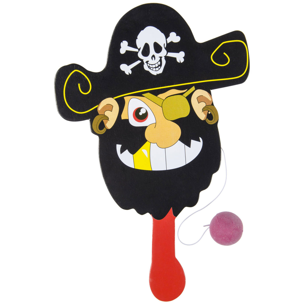 Duckiez racket met bal aan koord piraat