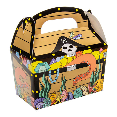 Duckiez uitdeelbox piraten schatkist, 12st.