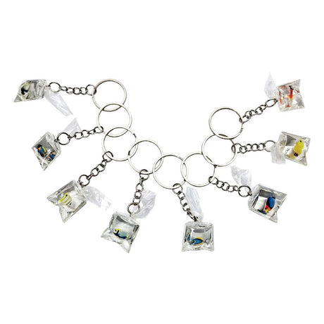 Duckiez sleutelhanger vis in kom