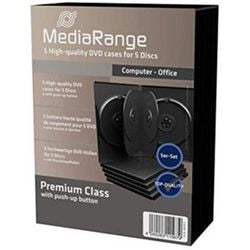 Dvd-hoes mediarange box35-5 zwart