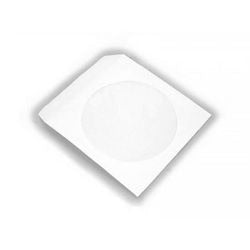 Cd- dvd-hoesje mediarange box62 papier, kunststof wit 100 stuks
