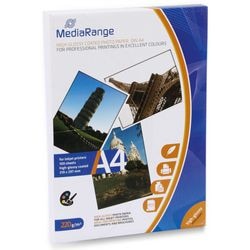 Fotopapier mediarange a4 220 g m² glanzend wit