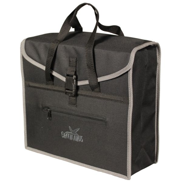 Greenlands fietstas city shopper 20 liter 37 x 33 x 14 cm - zwart