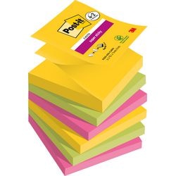 Post-it super sticky z-notes r330-sscarn-p4+2 geel, groen, roze