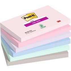 Post-it super sticky notes 655-6ss-soul blauw, grijs, groen, lavendel, roze