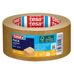 Tesa verpakkingstape pack standard 50m x 50mm bruin