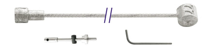 Cordo inner cable binnenkabel trommelrem 225cm ã˜1,5mm verzinkt + 2 nippels