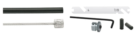 Cordo kabelset kabelset versteller nexus 4 7 8 speed zilver 170cm 225cm rvs