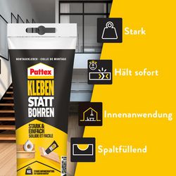 Alleslijm pattex kleben statt bohren wit
