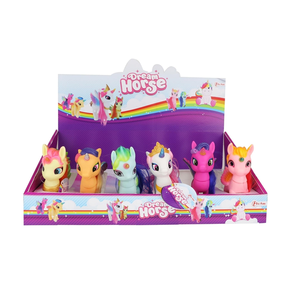 Toi-toys eenhoorn junior 13 cm wit