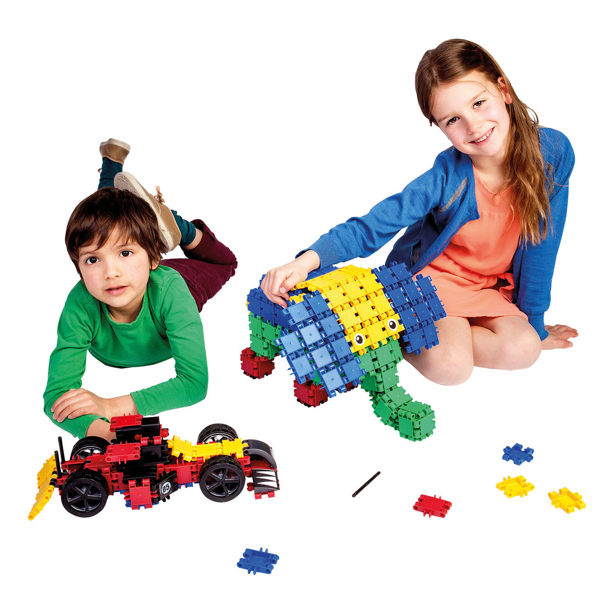 Clics bouwblokken– duurzaam speelgoed gemaakt van gerecycleerde kunststof- bouwset 15 in 1 - speelgoed 4,5,6,7,8 jaar jongens en meisjes- educatief speelgoed- montessori speelgoed- constructie speelgoed