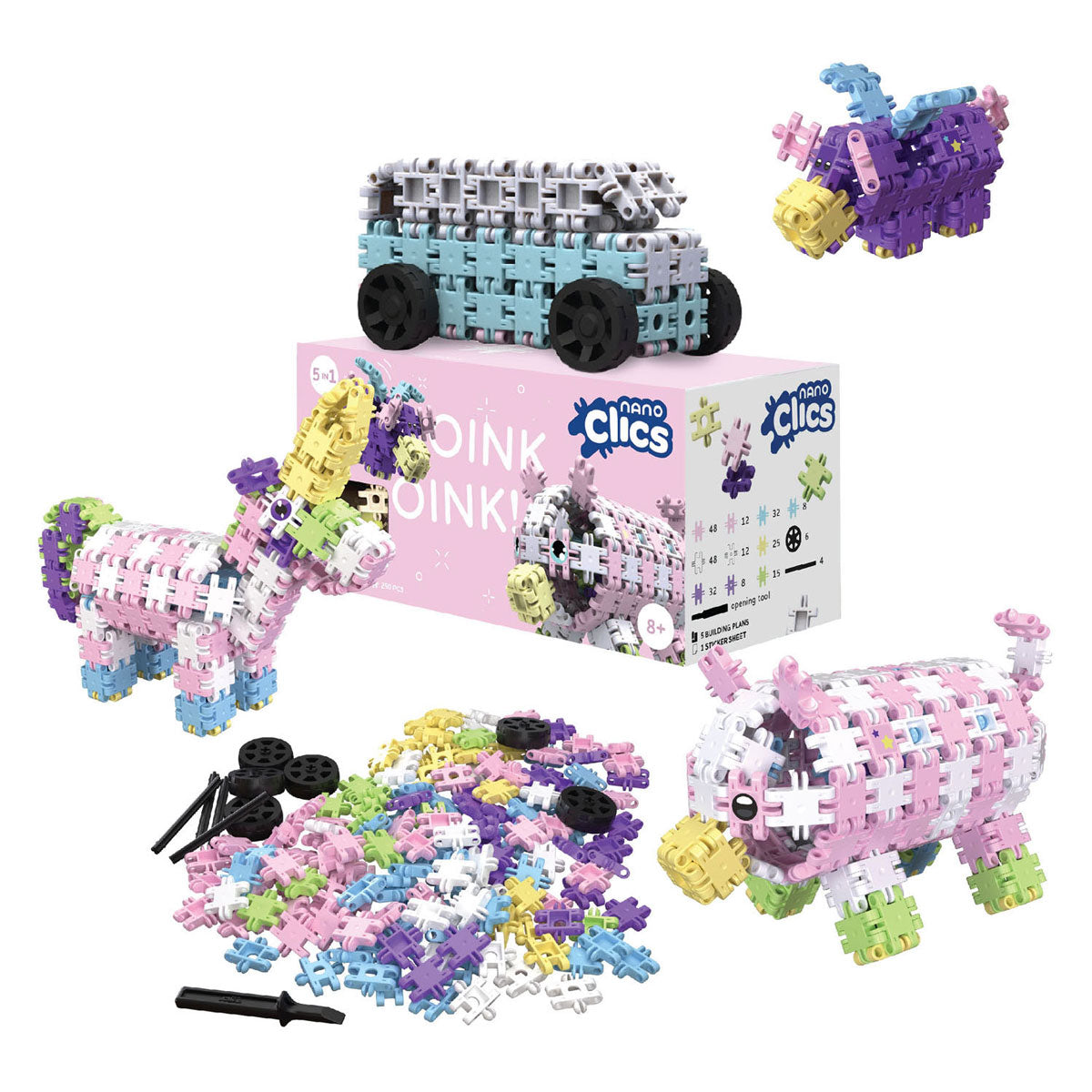 Clics Nano Fantasy Builders, 250dlg.