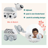 Magimals wheely safari box -interactieve magnetische dieren op wielen (6 stuks). leuk en creatief speelgoed, perfect voor in bad of onderweg!