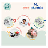Magimals wheely safari box -interactieve magnetische dieren op wielen (6 stuks). leuk en creatief speelgoed, perfect voor in bad of onderweg!