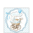 Ambiente servetten 25x25cm welcome blue