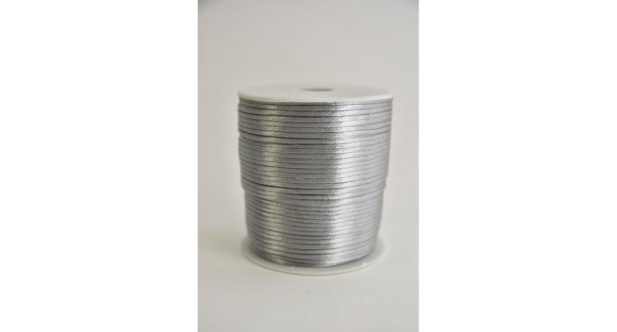 Mouse tail 2mm x 100mtr platina grijs