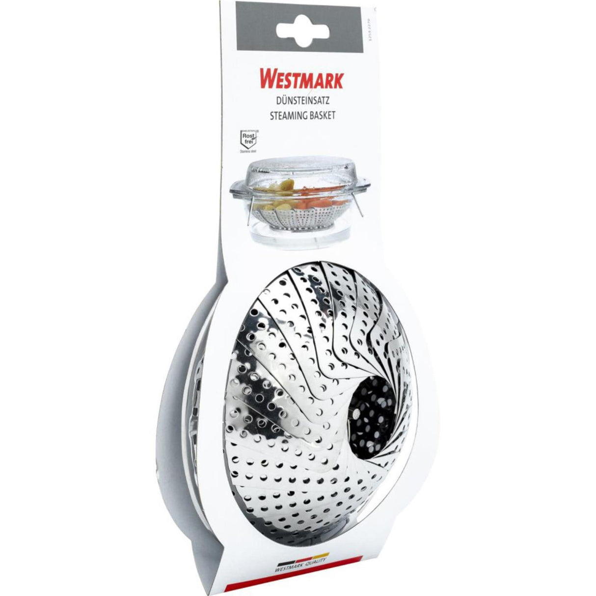 Westmark stoommand, verstelbaar, voor pannen van ø 14-23 cm, roestvrij staal, zilver, 12592270