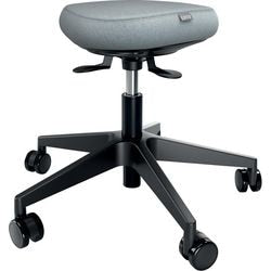 Leitz ergo actieve zitkruk met wieltjes en comfort wiebelkussen - ergonomische zadelkruk - in hoogte verstelbaar - zwart