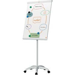 Nobo premium plus mobiele stalen flipover - magnetisch whiteboard - 70 x 100cm - wit