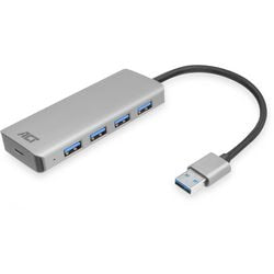 Usb-hub act ac6121 grijs, zwart