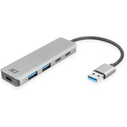 Usb-hub act ac6125 zilver
