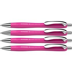 Schneider schrijfwaren schneider balpen - slider rave trend - penpunt xb - assorti doos 3 + 1 gratis - s-132554