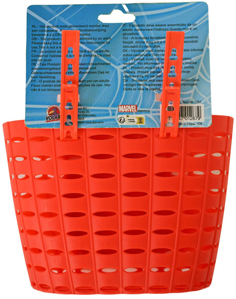 Volare spider-man plastic mandje - jongens - rood