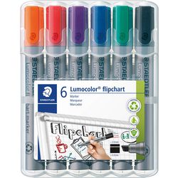 Staedtler lumocolor flipchart marker beitelpunt - box 6 st