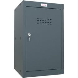 Phoenix garderobekast 1 deur sleutelslot 400 x 400 x 665 mm antraciet, grijs