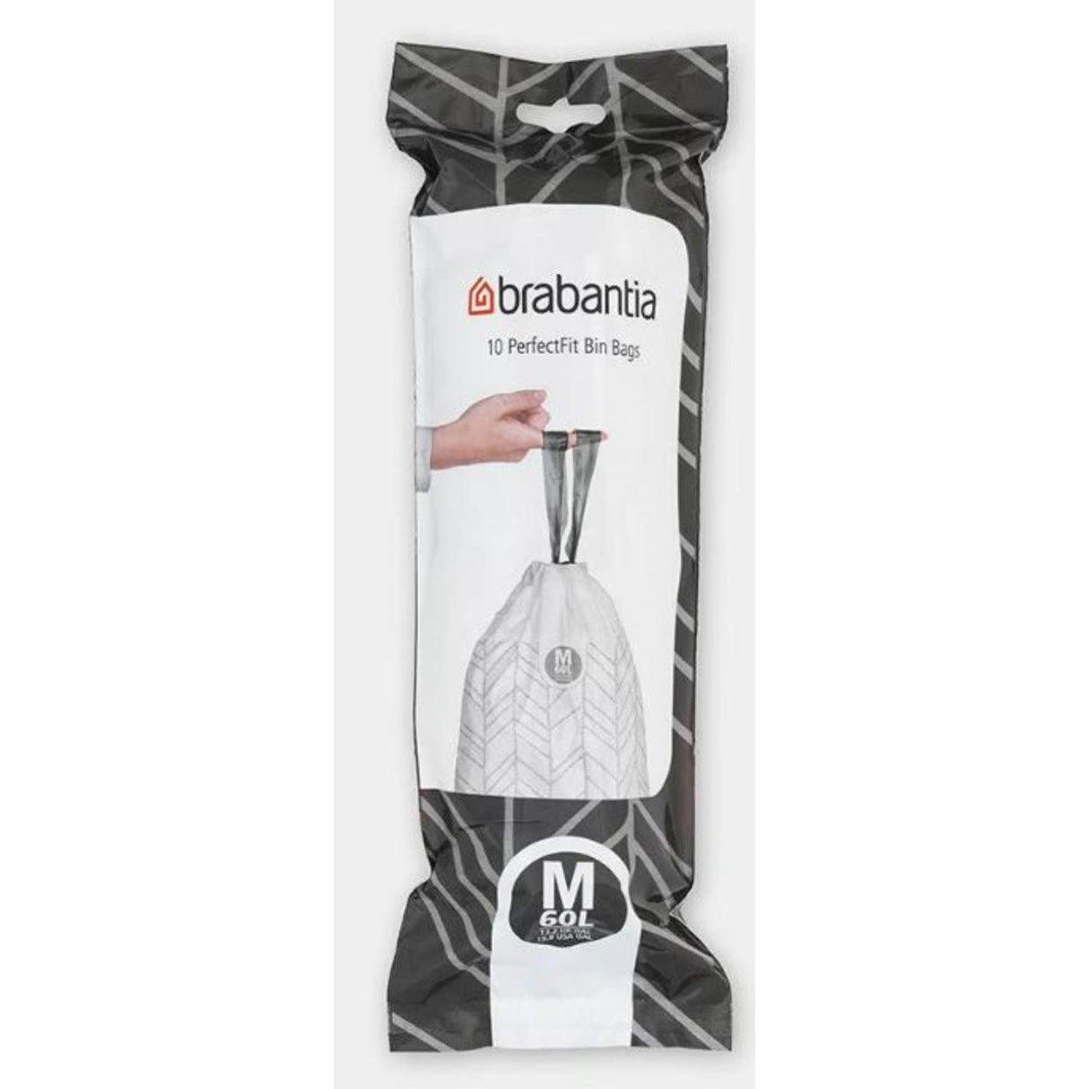 Brabantia perfect fit afvalzakken m 60l 10 stuks