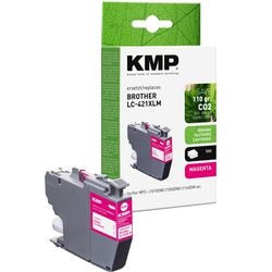 Inktcartridge kmp compatibel brother lc421xlm magenta