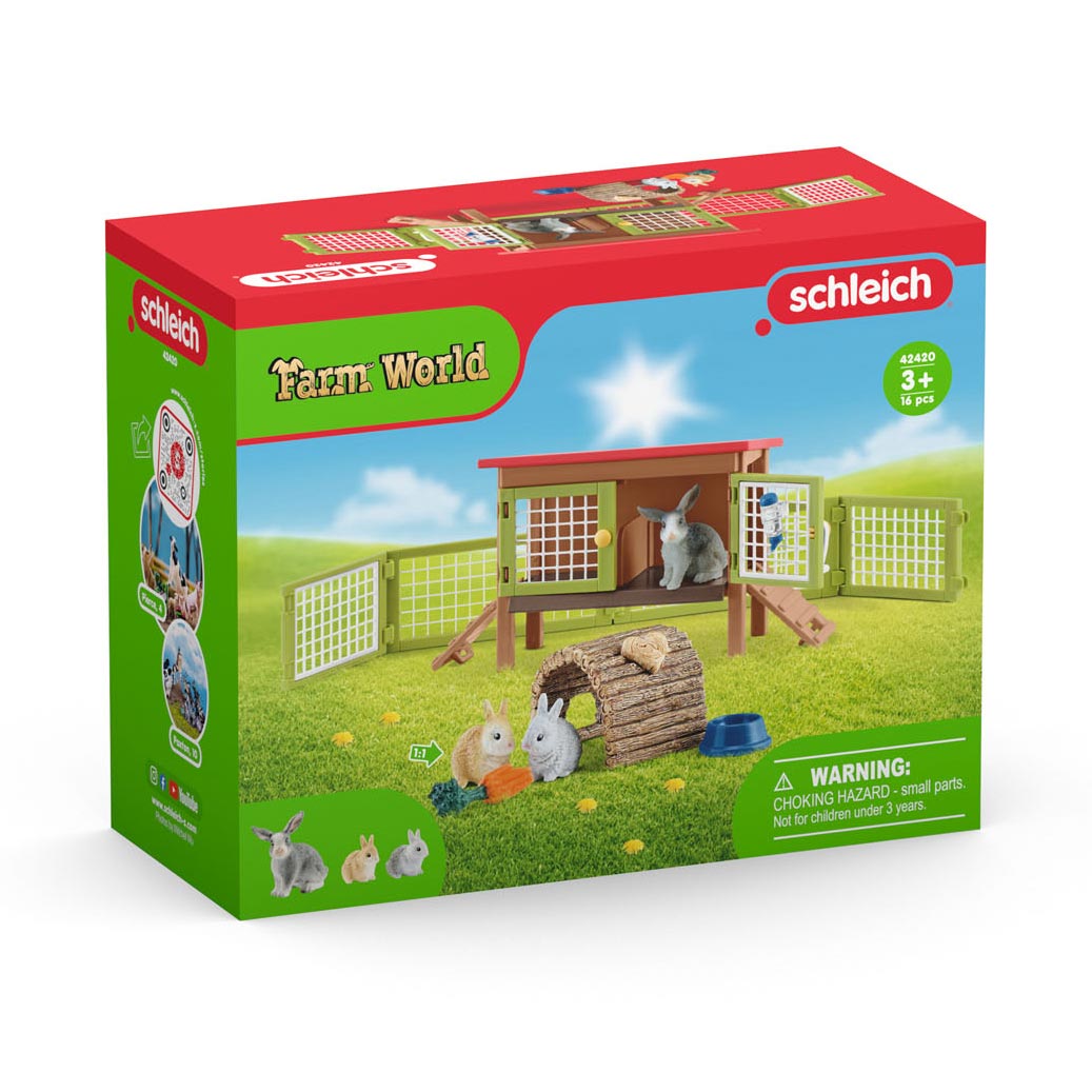 Schleich Farm World Konijnenhok